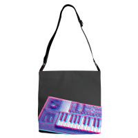 Analog Synthesizer 8bit 3d Retro Artwork Design Adjustable Strap Totes | Artistshot