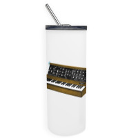 Analog Synthesizer 8bit Retro Artwork Design Skinny Tumbler | Artistshot