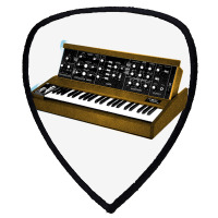 Analog Synthesizer 8bit Retro Artwork Design Shield S Patch | Artistshot