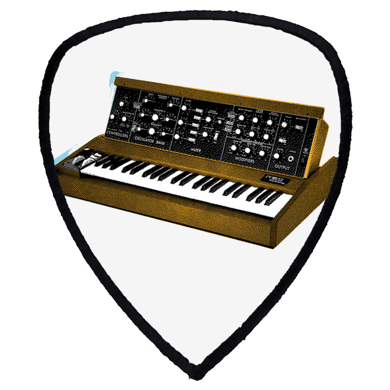 Analog Synthesizer 8bit Retro Artwork Design Shield S Patch | Artistshot