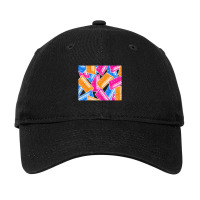 Analog Synthesizer Repeat Pattern Collage Artwork Design Adjustable Cap | Artistshot