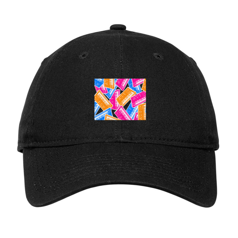 Analog Synthesizer Repeat Pattern Collage Artwork Design Adjustable Cap | Artistshot