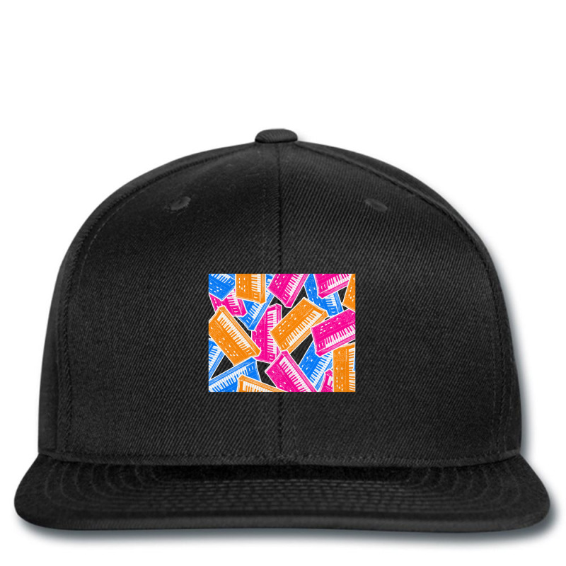 Analog Synthesizer Repeat Pattern Collage Artwork Design Printed Hat | Artistshot