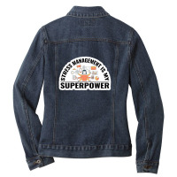 Funny Somebody In California Loves Me Cool Birthday Valentines Day Gif Ladies Denim Jacket | Artistshot