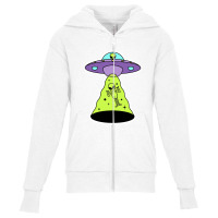 Alien Invasion Youth Zipper Hoodie | Artistshot