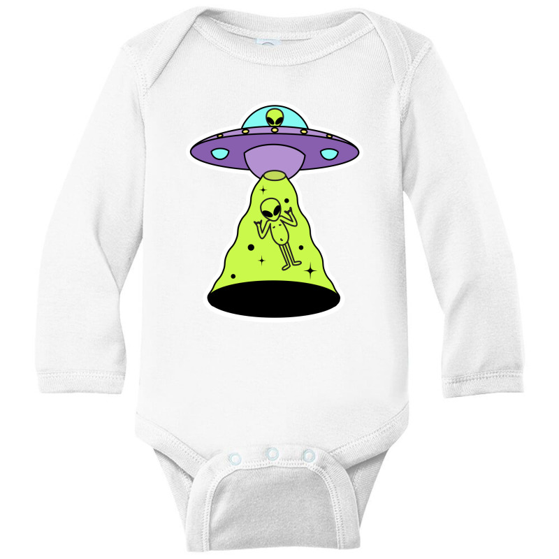 Alien Invasion Long Sleeve Baby Bodysuit by Own G | Artistshot