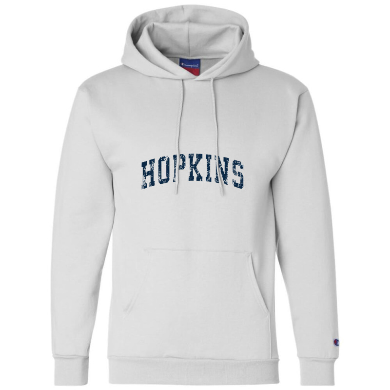 Hopkins Minnesota Mn Vintage Sports Design Navy Design Champion Hoodie | Artistshot