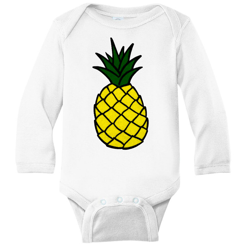 Pineapple Long Sleeve Baby Bodysuit by ersorgar | Artistshot