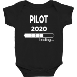 pilot 2020 loading flight school student Baby Bodysuit | Artistshot