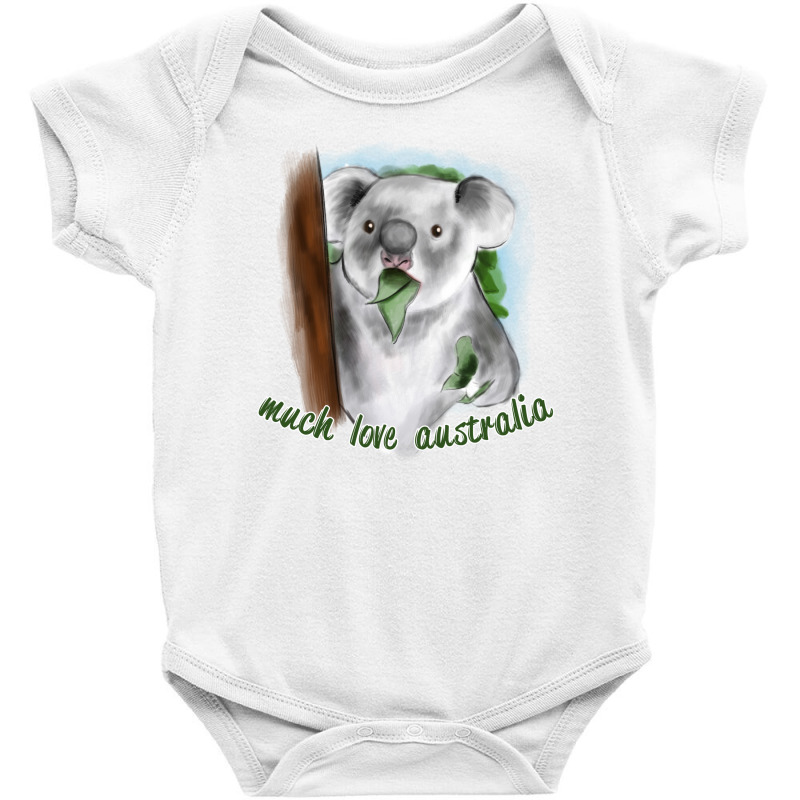 Much Love Australia Baby Bodysuit by autlu2024 | Artistshot