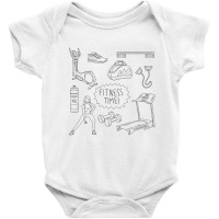 Fitness Time Baby Bodysuit | Artistshot