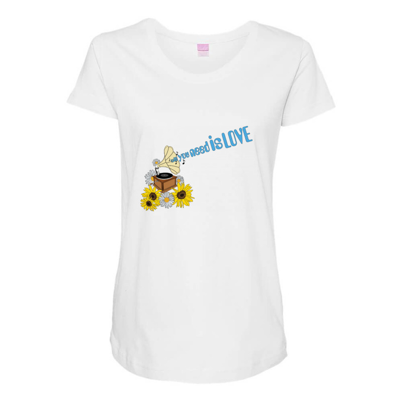 Love İs Need Maternity Scoop Neck T-shirt by ŞEN | Artistshot