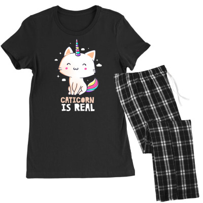 Custom Caticorn Is Real Funny Cute Gift Women's Pajamas Set By