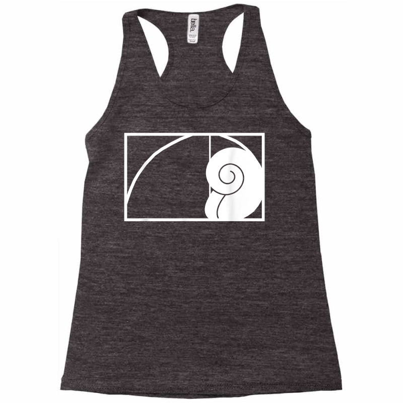 Golden Section Snail Spiral Geometry Fibonacci T Shirt Racerback Tank by SchonbergerKamile | Artistshot