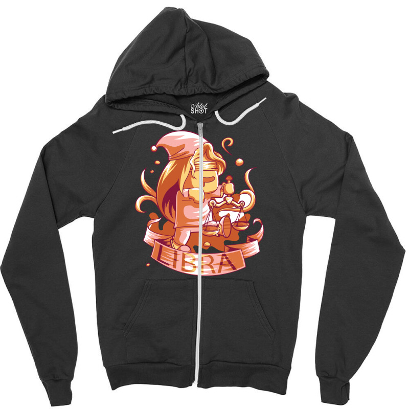 Libra Zipper Hoodie | Artistshot