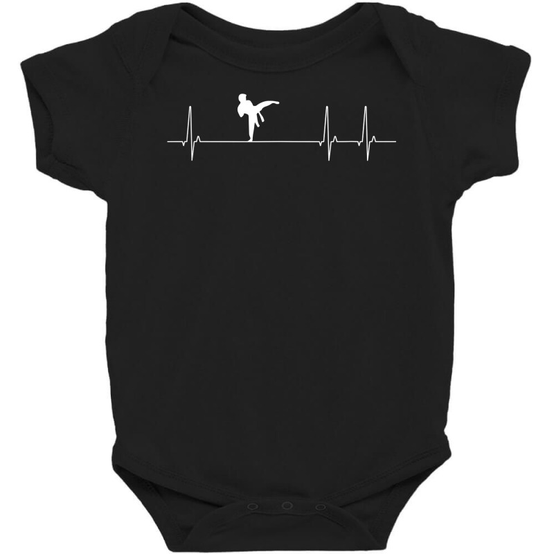 Heartbeat Martial Artist Karate Side Kick T Shirt Baby Bodysuit by SchonbergerKamile | Artistshot