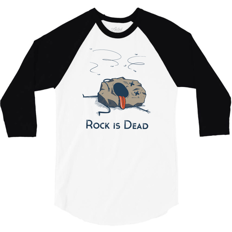 Rock Is Dead 3/4 Sleeve Shirt | Artistshot