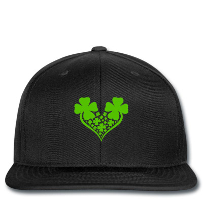Irish 4 Leaf Clover Heart Printed Hat Designed By Bariteau Hannah