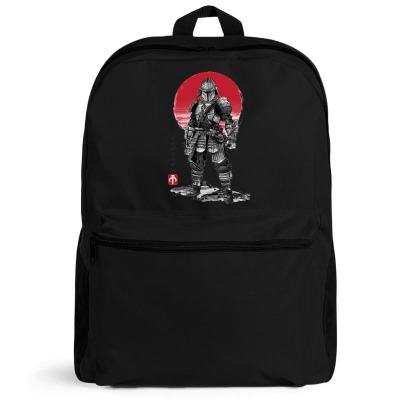 Lone Ronin And Cub Backpack Designed By Bariteau Hannah