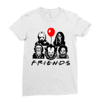 Friends Horror Ladies Fitted T-shirt | Artistshot