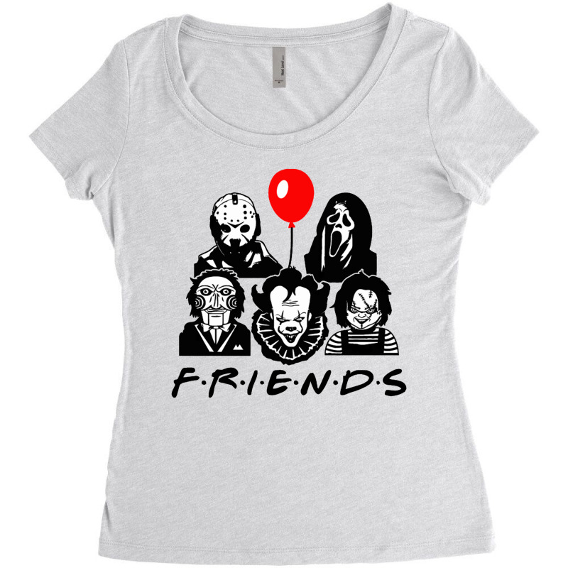 Friends Horror Women's Triblend Scoop T-shirt by woskisedani | Artistshot