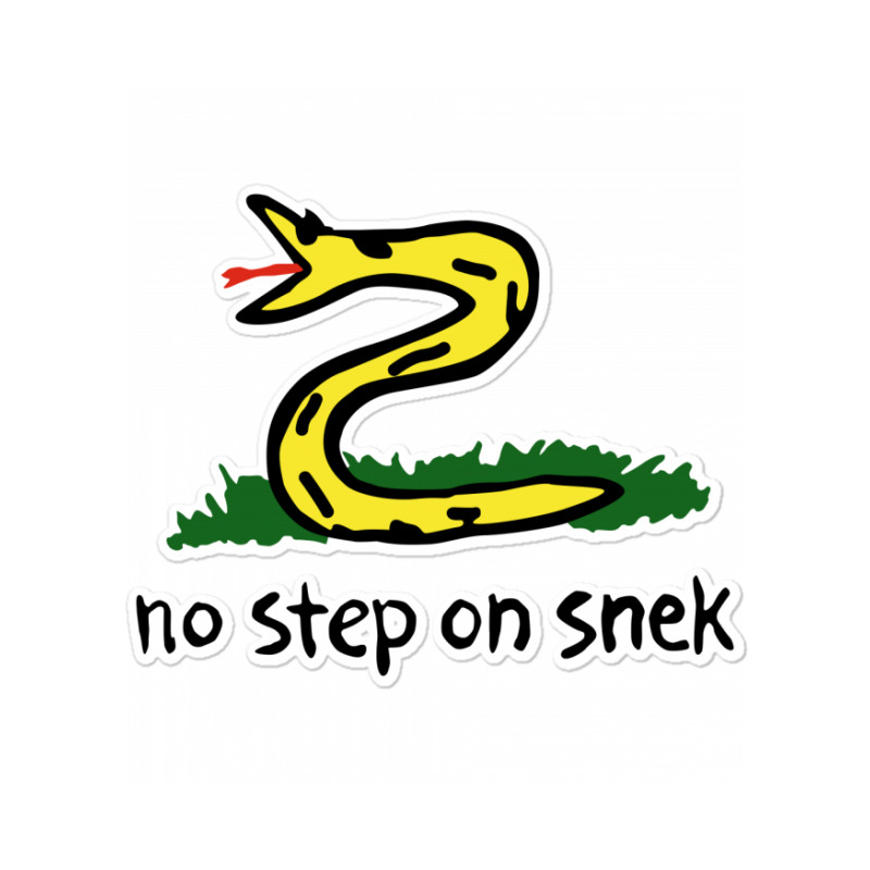 Custom No Step On Snek Sticker By Fbranchar - Artistshot