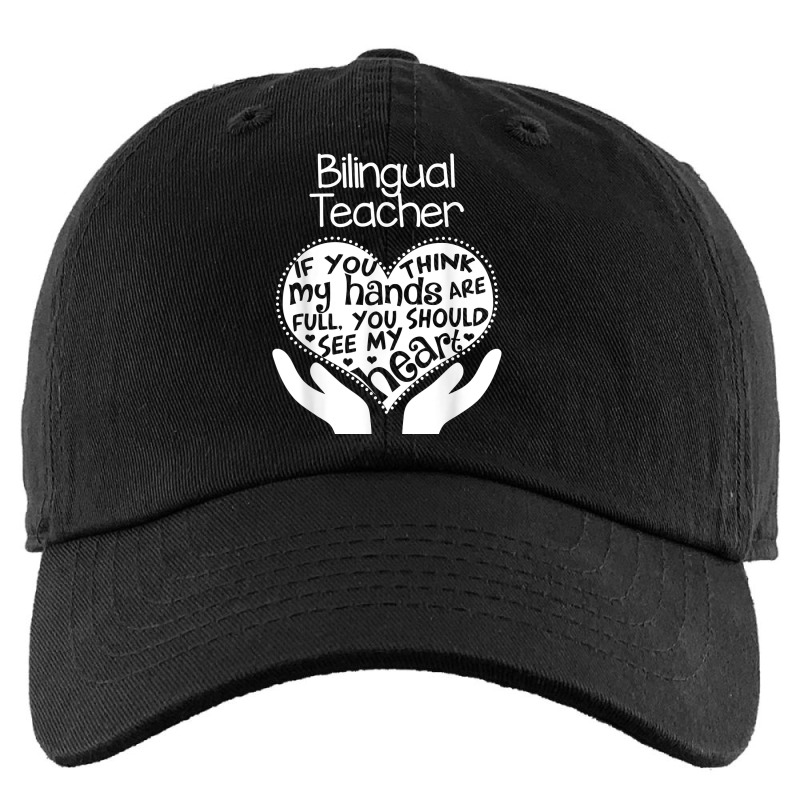 Bilingual Teacher T Shirt Heart Hands School Team Group Gift Kids Cap by ZaraeTrullinger | Artistshot