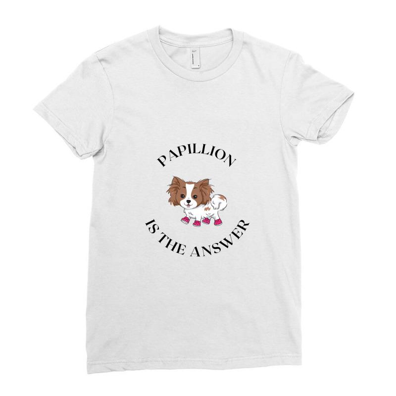 Papillion The Answer Ladies Fitted T-Shirt by Favorite | Artistshot