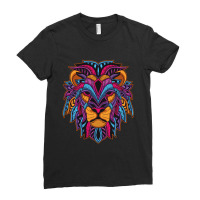 Lion Head Ladies Fitted T-shirt | Artistshot