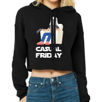 Casual Friday Cropped Hoodie | Artistshot