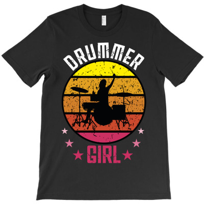Drummer Girl T-shirt Designed By Sevda Ergun