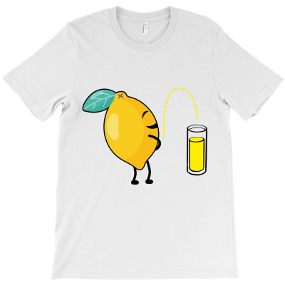 Lemon Peeing T-shirt Designed By Sevda Ergun