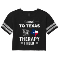 Going To Texas Is All The Therapy I Need Scorecard Crop Tee | Artistshot