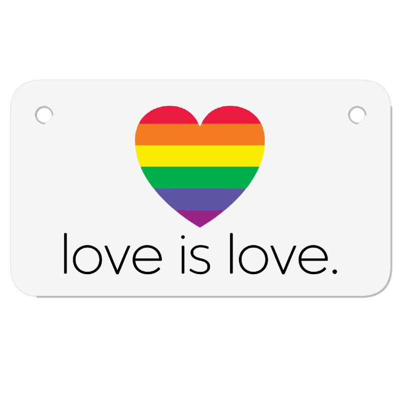 Love Is Love Motorcycle License Plate | Artistshot