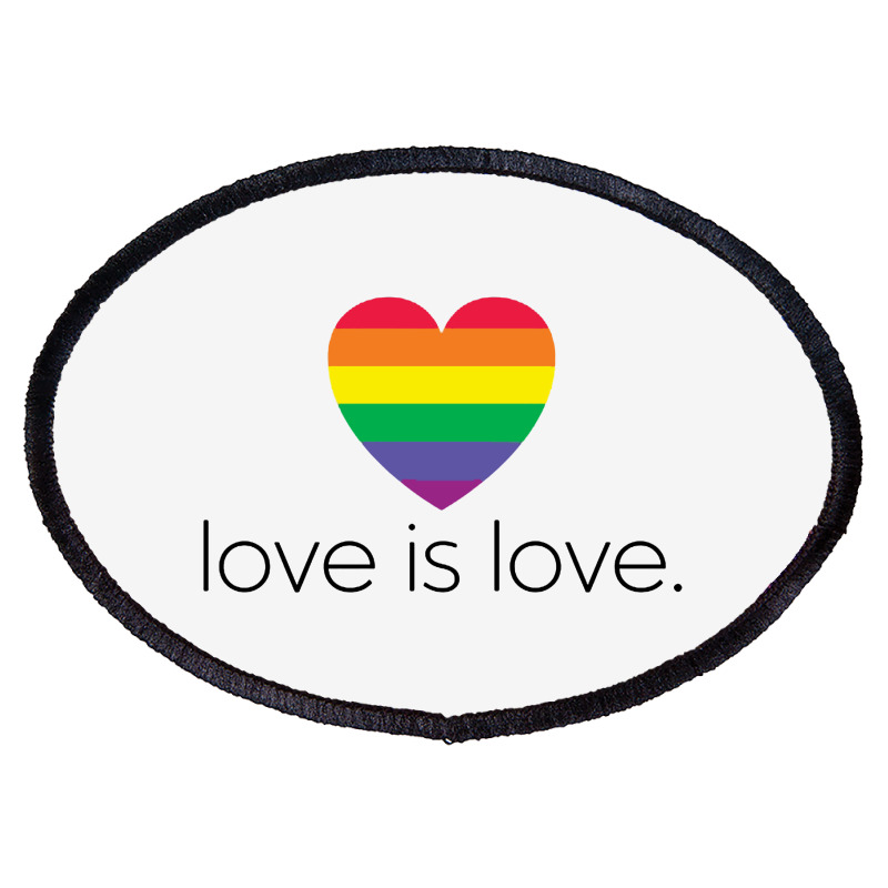 Love Is Love Oval Patch | Artistshot