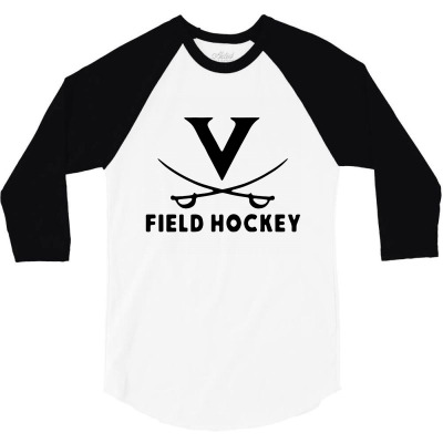 Field Hockey 3/4 Sleeve Shirt Designed By Bull Tees