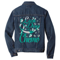 Last Day Of Chemo Myasthenia Gravis Awareness Butterfly Premium T Shir Men Denim Jacket | Artistshot