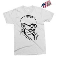 Illustration Of Gandhi Jayanti's Monochrome Vector Face Exclusive T-shirt | Artistshot