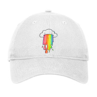 Cloud Overlay Rainbow Adjustable Cap | Artistshot