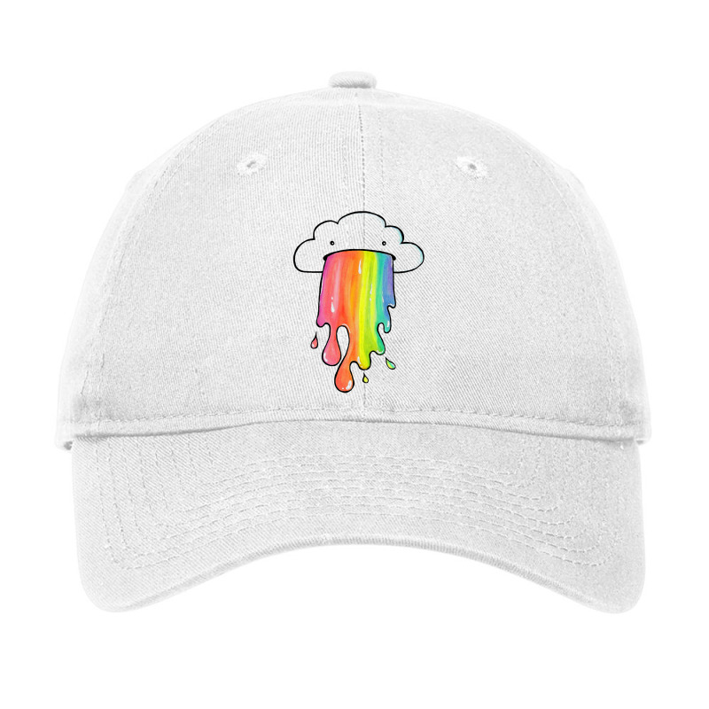 Cloud Overlay Rainbow Adjustable Cap by lindumawardi | Artistshot