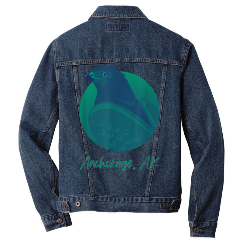 Anchorage Ak Osprey Sea Green Raptor Ocean Bird T Shirt Men Denim Jacket by MoczoTenleigh | Artistshot