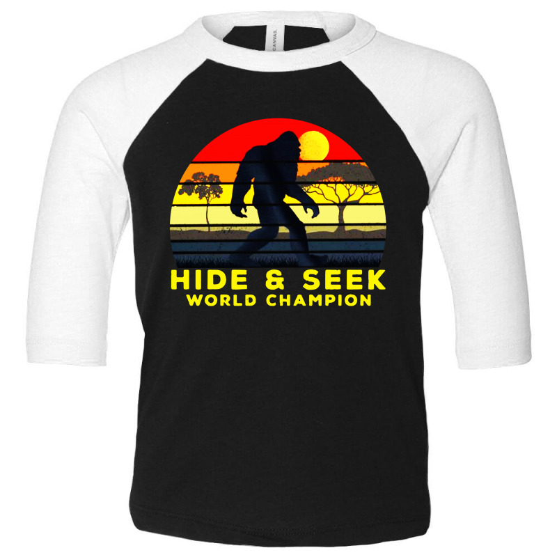 Hide And Seek Toddler 3/4 Sleeve Tee by Bull Tees | Artistshot