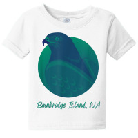 Bainbridge Island Wa Osprey Sea Green Raptor Ocean Bird T Shirt Baby Tee | Artistshot