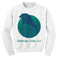 Bainbridge Island Wa Osprey Sea Green Raptor Ocean Bird T Shirt Youth Sweatshirt | Artistshot