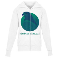 Bainbridge Island Wa Osprey Sea Green Raptor Ocean Bird T Shirt Youth Zipper Hoodie | Artistshot