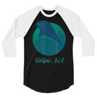 Belfair Wa Osprey Sea Green Raptor Ocean Bird T Shirt 3/4 Sleeve Shirt | Artistshot