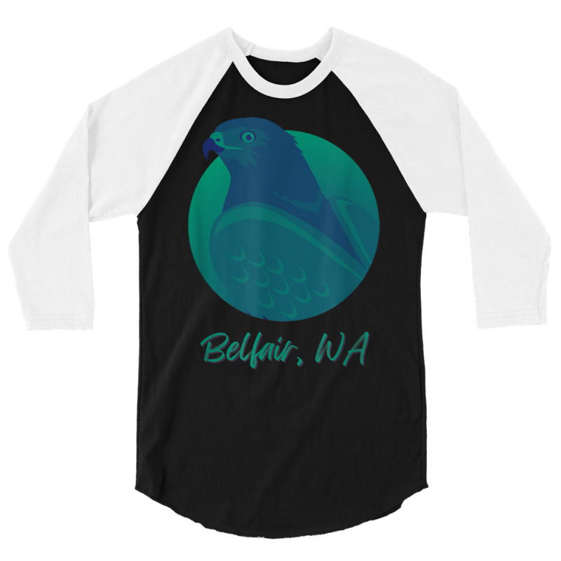 Belfair Wa Osprey Sea Green Raptor Ocean Bird T Shirt 3/4 Sleeve Shirt by MoczoTenleigh | Artistshot