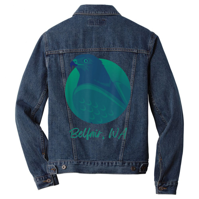 Belfair Wa Osprey Sea Green Raptor Ocean Bird T Shirt Men Denim Jacket by MoczoTenleigh | Artistshot