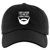 I Have A Beard And I Know Things Manly Beard Kids Cap | Artistshot