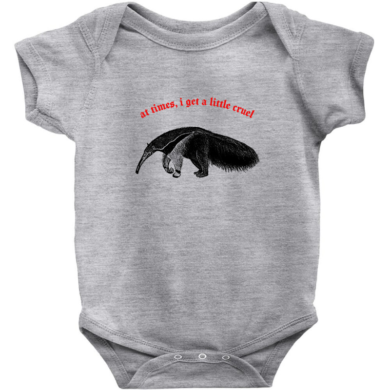 At Times I Get A Little Cruel ∆ Nihilist Anteater Design Baby Bodysuit by methadelphi | Artistshot